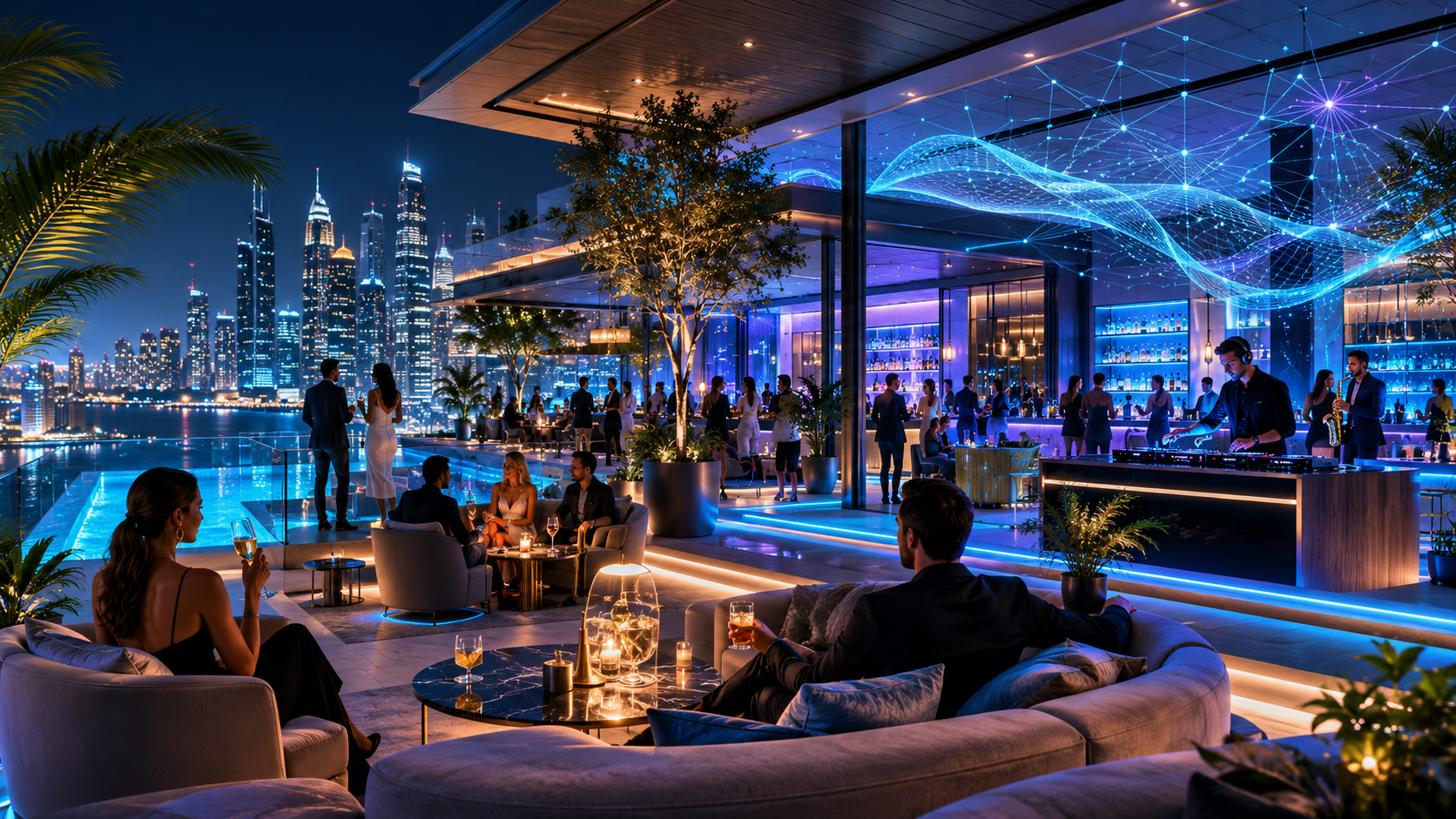 Live DJ environment requiring continuous musical performance